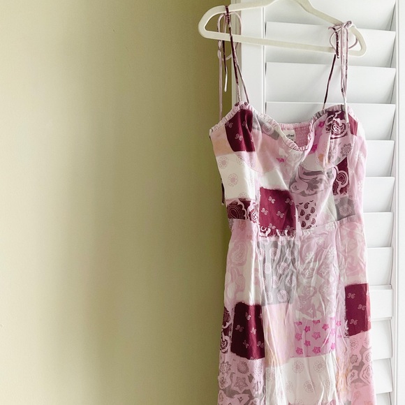 Wilfred Fable Pink Patchwork Mini Dress - Picture 3 of 4